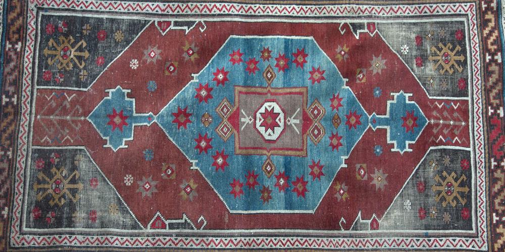 Antique Caucasian Prayer Rug