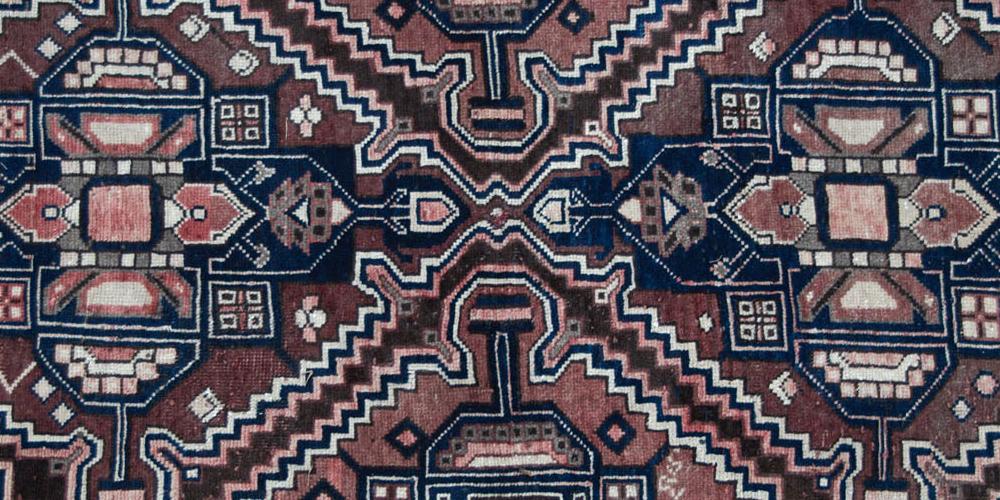 Persian Bakhtiari Tribal Old Rug