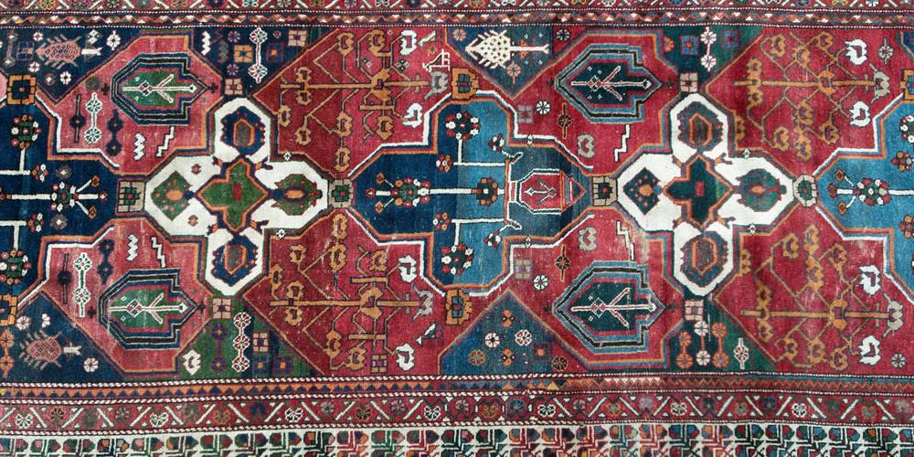 Antique Bakhtiari tribal Persian Rug