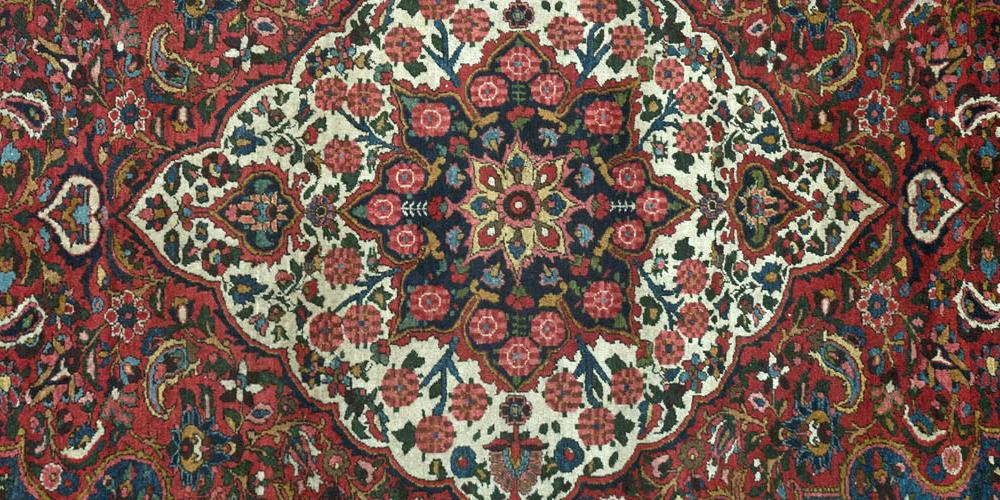 Antique Bachitari Persian tribal rug