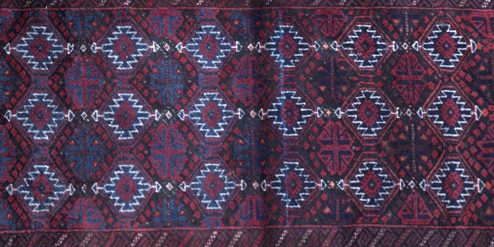 Old Baluch Afghan or Persian tribal rug