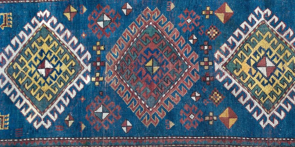 Antique Kazak Caucasian Rug