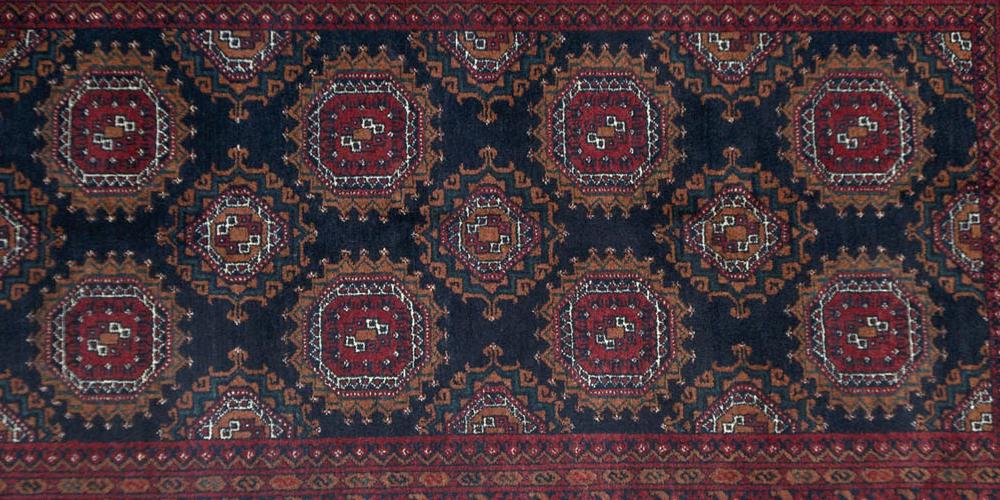 Old Sarukh Turkoman Afghan rug