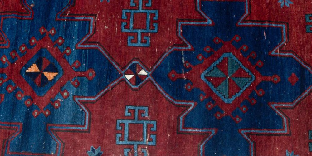 Antique Kazak Caucasian Rug