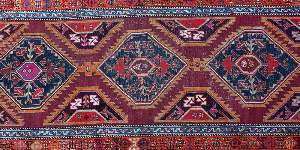 Antique Caucasian Runner